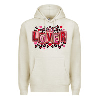 Oatmeal Heather Valentine's Day lover Premium Hoodie - FaDigitalArtStudio