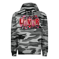 Slate Camo Valentine's Day lover Premium Hoodie - FaDigitalArtStudio
