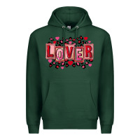 Sports Green Valentine's Day lover Premium Hoodie - FaDigitalArtStudio