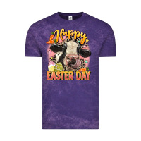 Cloud Purple Happy Easter Day Vintage Tee - LillyAllenDesigns