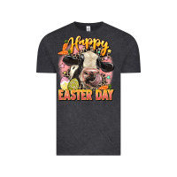 Vintage Black Happy Easter Day Vintage Tee - LillyAllenDesigns