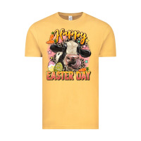 Vintage Mustard Happy Easter Day Vintage Tee - LillyAllenDesigns