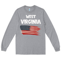 Heather Grey WEST VIRGINIA Long Sleeve Tee - Bettercallsaul