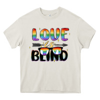 Cream love is blind Heavy Core Tee - MaliasSmallBusiness