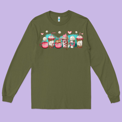Volleyball Coffee Cups Long Sleeve Tee Designed By Jasminsmagicworld