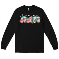 Black volleyball coffee cups Long Sleeve Tee - Jasminsmagicworld