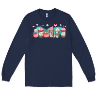 Navy volleyball coffee cups Long Sleeve Tee - Jasminsmagicworld