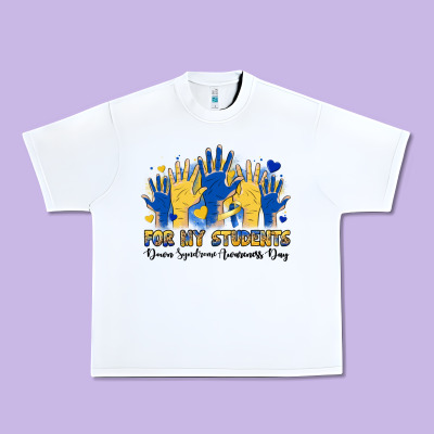 For My Students Down Syndrome Awareness Day Urban Heavy Tee Designed By Artiststas