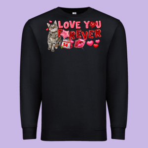 Love You Forever Premium Sweatshirt Designed By Fadigitalartstudio