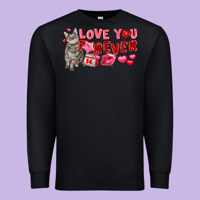 Love You Forever Premium Sweatshirt Designed By Fadigitalartstudio