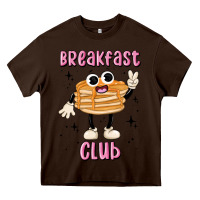 Chocolate Brown breakfast club Heavy Core Tee - MaliasSmallBusiness