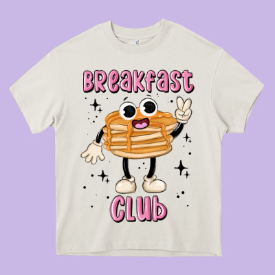 Breakfast Club Heavy Core Tee Designed By Maliassmallbusiness