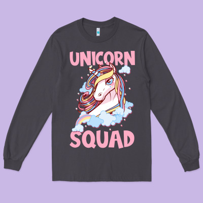 Unicorn Squad Long Sleeve Tee Designed By Bettercallsaul