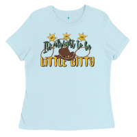Baby Blue its alright to be little bitty Ladies Tee - MaliasSmallBusiness
