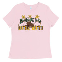 Bubblegum Pink its alright to be little bitty Ladies Tee - MaliasSmallBusiness