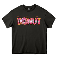 Asphalt donut with donut and hearts Heavy Core Tee - AdoDesignShop