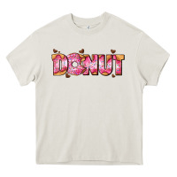Cream donut with donut and hearts Heavy Core Tee - AdoDesignShop
