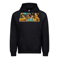 Black Hello Fall Rabbit Urban Hoodie - LillyAllenDesigns