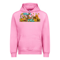 Fuchsia Pink Hello Fall Rabbit Urban Hoodie - LillyAllenDesigns