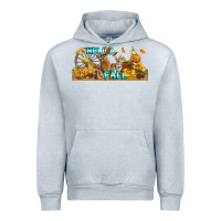 Heather Grey Hello Fall Rabbit Urban Hoodie - LillyAllenDesigns