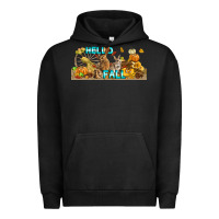 Pigment Black Hello Fall Rabbit Urban Hoodie - LillyAllenDesigns