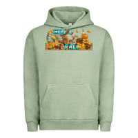 Pigment Oil Green Hello Fall Rabbit Urban Hoodie - LillyAllenDesigns