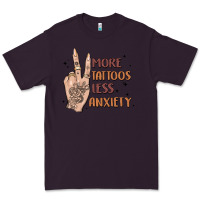 Plum more tattoos less anxiety Premium Tee - MaliasSmallBusiness