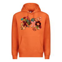 Carrot Rooster Valentine's Day xoxo Premium Hoodie - FaDigitalArtStudio
