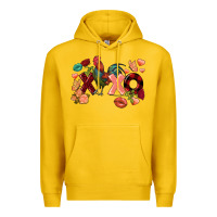 Lemon Rooster Valentine's Day xoxo Premium Hoodie - FaDigitalArtStudio