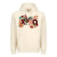 Sandshell Rooster Valentine's Day xoxo Premium Hoodie - FaDigitalArtStudio