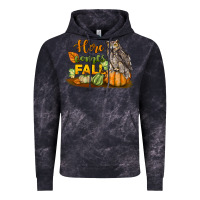 Cloud Black Here Comes Fall Owl Vintage Hoodie - LillyAllenDesigns