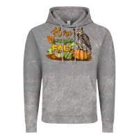 Cloud Rock Here Comes Fall Owl Vintage Hoodie - LillyAllenDesigns