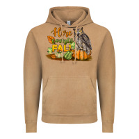 Vintage Camel Here Comes Fall Owl Vintage Hoodie - LillyAllenDesigns