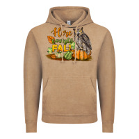 Vintage Coffee Here Comes Fall Owl Vintage Hoodie - LillyAllenDesigns