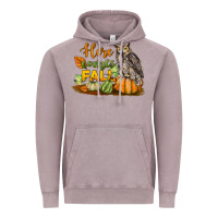 Vintage Zinc Here Comes Fall Owl Vintage Hoodie - LillyAllenDesigns