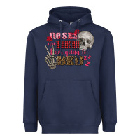 Navy Valentine's Day Roses Are Red I Am Going To Bed Heavyweight Hoodie - FaDigitalArtStudio