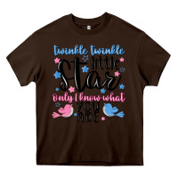 Chocolate Brown twinkle twinkle little star Heavy Core Tee - MaliasSmallBusiness