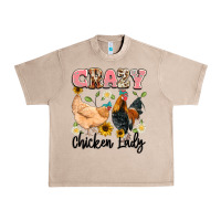 French Oak crazy chicken lady Urban Heavy Tee - Artiststas