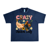 Navy crazy chicken lady Urban Heavy Tee - Artiststas