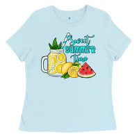 Baby Blue sweet summer time no background Ladies Tee - Jasminsmagicworld