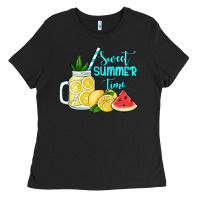 Black sweet summer time no background Ladies Tee - Jasminsmagicworld