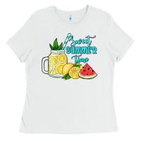 White sweet summer time no background Ladies Tee - Jasminsmagicworld