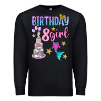 Black birthday girl 8 Premium Sweatshirt - BundleAndBundleShop
