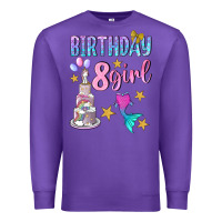 Purple birthday girl 8 Premium Sweatshirt - BundleAndBundleShop