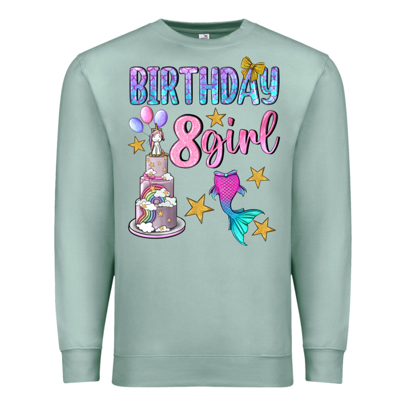 Birthday Girl 8 Premium Sweatshirt by BundleAndBundleShop | Teevron