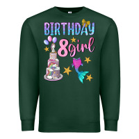 Sports Green birthday girl 8 Premium Sweatshirt - BundleAndBundleShop