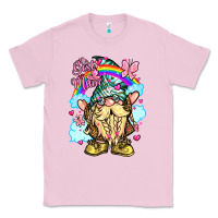 Bubblegum Pink best mom gnome rainbow clouds butterfly glitter Classic Tee - LillyAllenDesigns