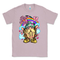 Lilac best mom gnome rainbow clouds butterfly glitter Classic Tee - LillyAllenDesigns