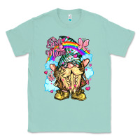 Seafoam best mom gnome rainbow clouds butterfly glitter Classic Tee - LillyAllenDesigns