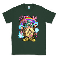 Sports Green best mom gnome rainbow clouds butterfly glitter Classic Tee - LillyAllenDesigns